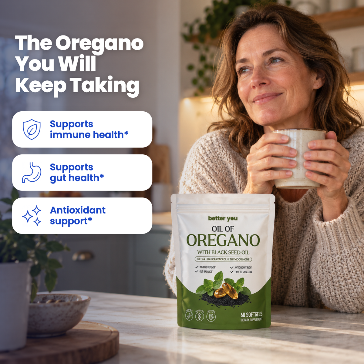 Better You Oil of Oregano softgels in daily life