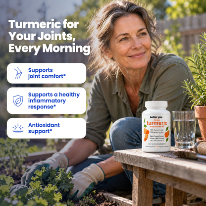Better You Turmeric Curcumin capsules in daily life